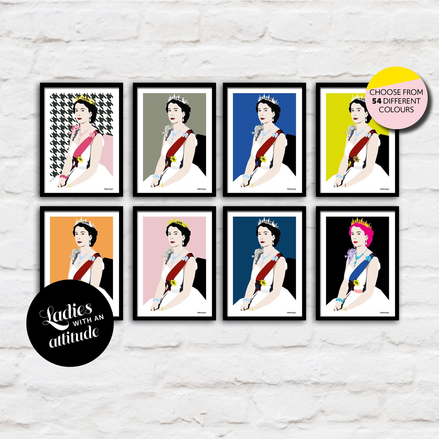 Queen Elizabeth in Dog Tooth Check Edition