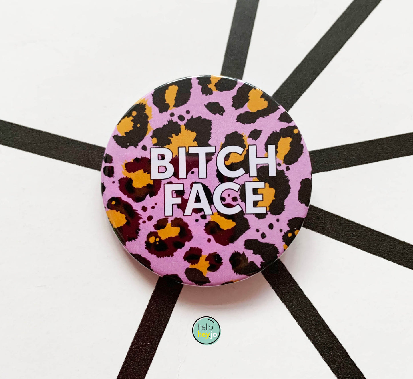 Leopard Print Badges | 45mm badge | Single or Pack of 3 badges