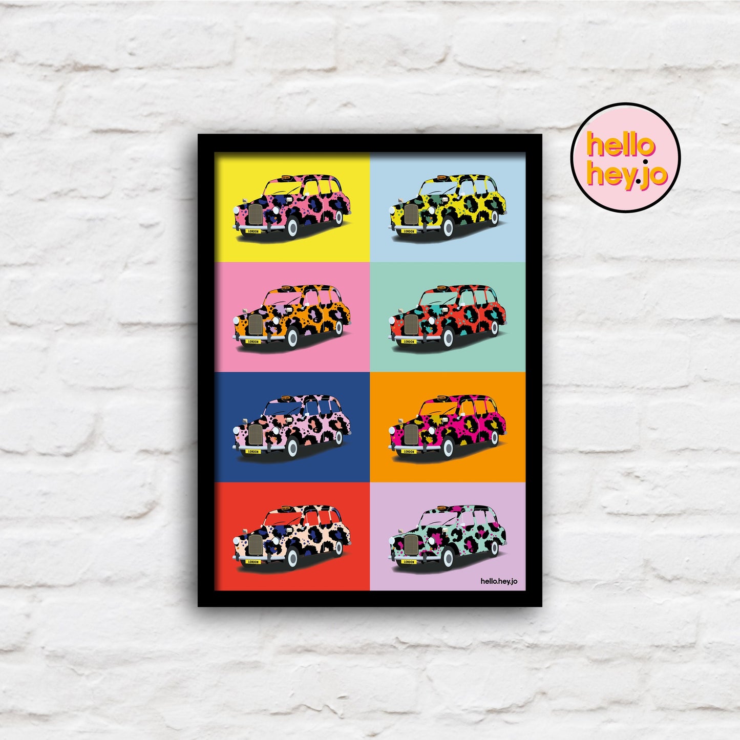 Pop London Taxi Cabs | Leopard Print Edition
