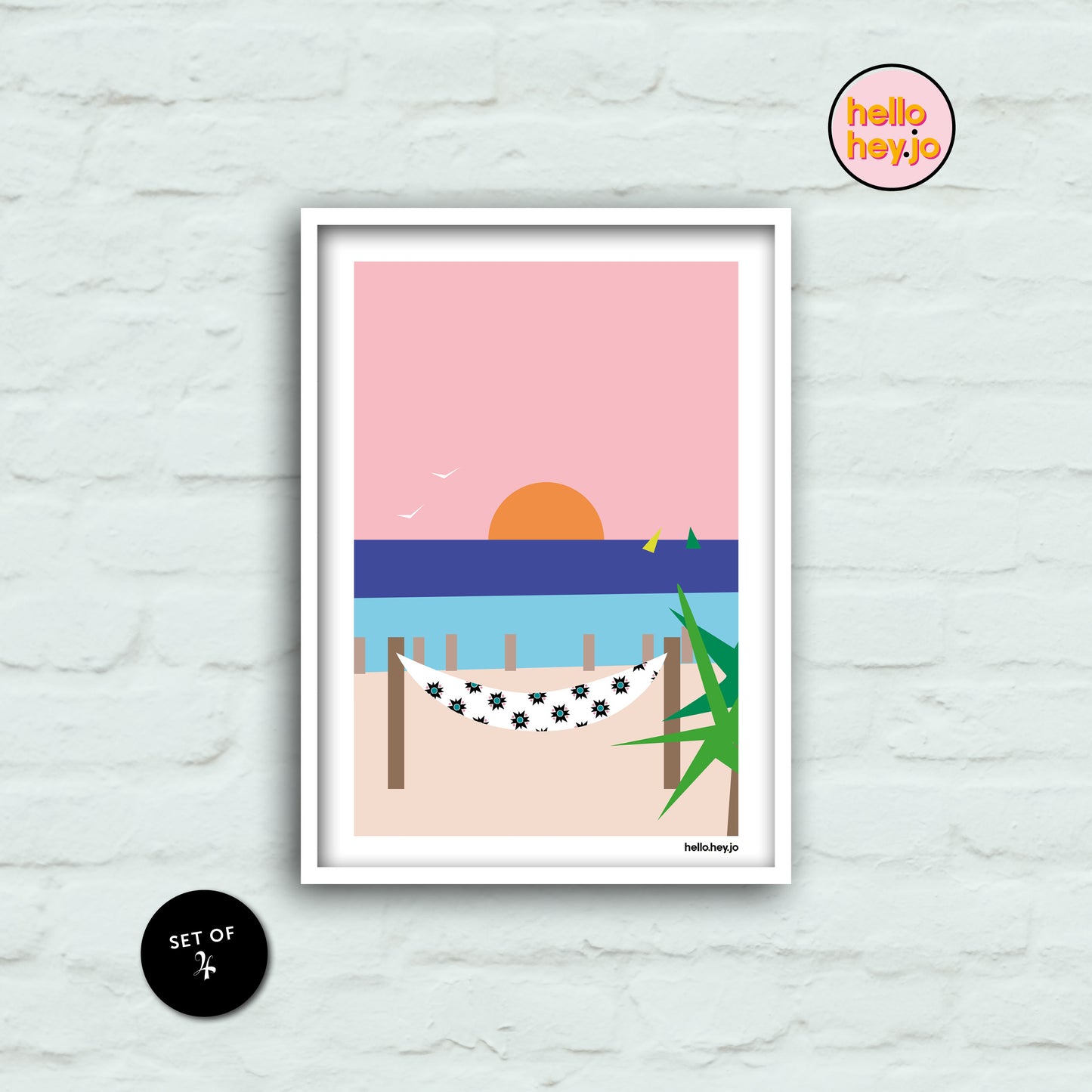 SET OF 4 - Cyprus Summer Vibes