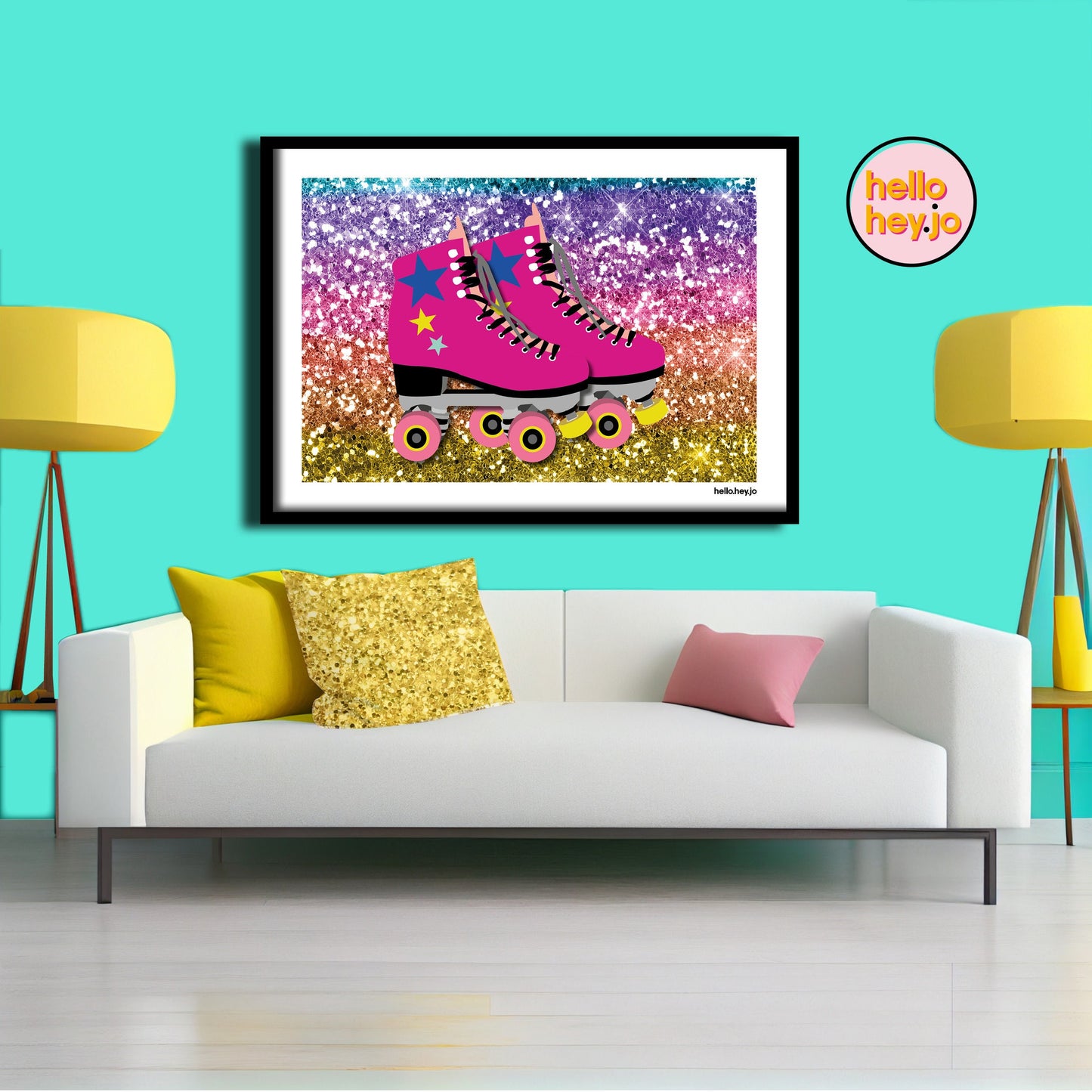Roller Skates Disco Print