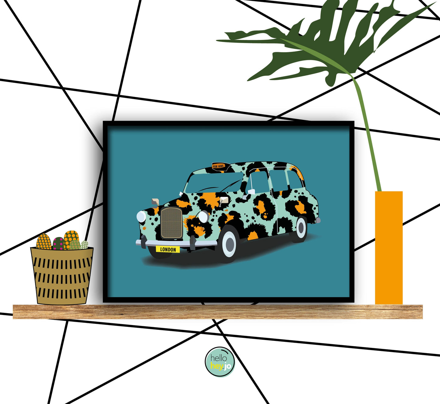 London Taxi - Leopard Print