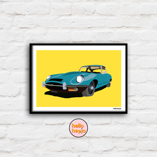 E-Type Jaguar Sports Car