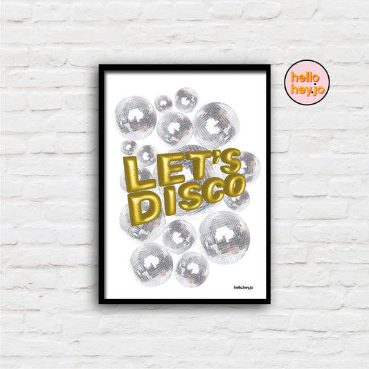 Let's Disco print