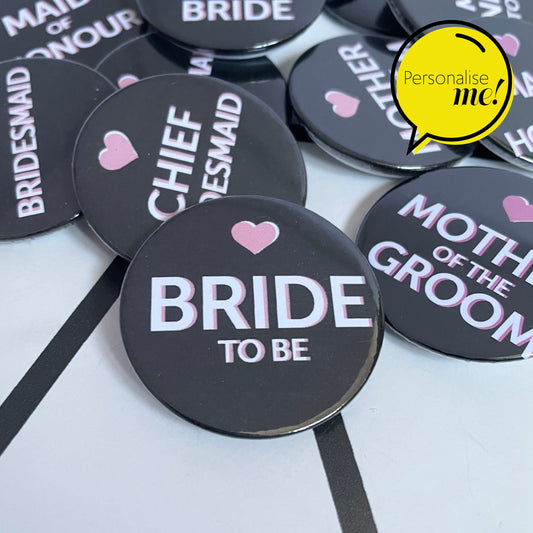 Love Heart - Personalised Badges
