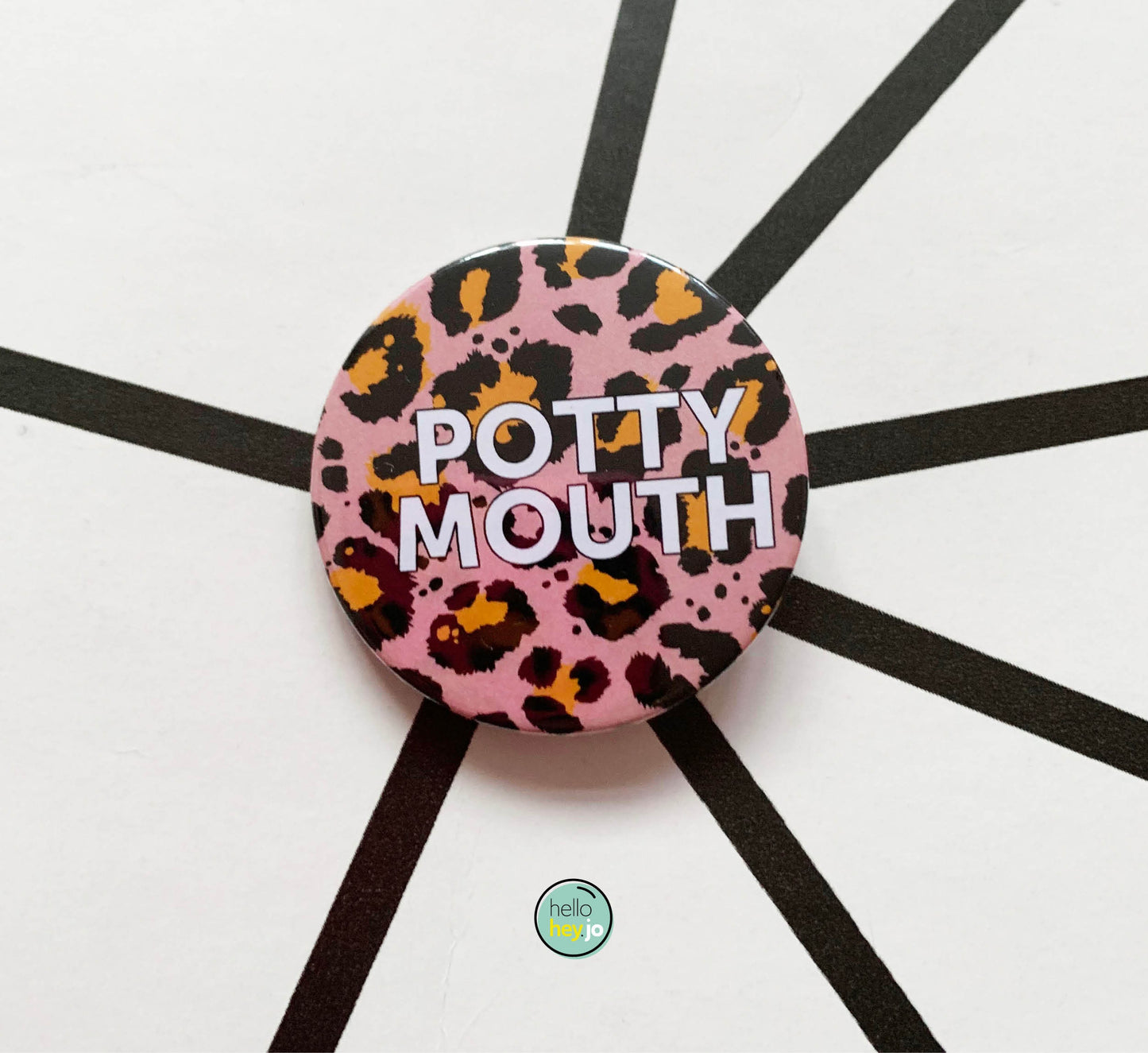 Leopard Print Badges | 45mm badge | Single or Pack of 3 badges