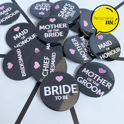 Love Heart - Personalised Badges