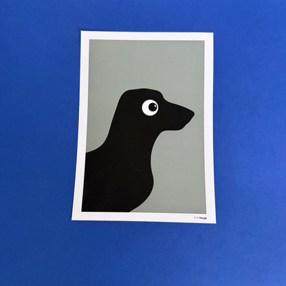 Sample Sale - Side Eye Sausage Dog green £7 for 1 or 4 for £17 includes P&P