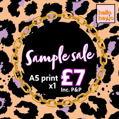 Sample Sale - Side Eye Sausage Dog green £7 for 1 or 4 for £17 includes P&P