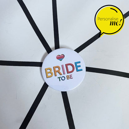 Rainbow Pride Badge - Personalised Badges